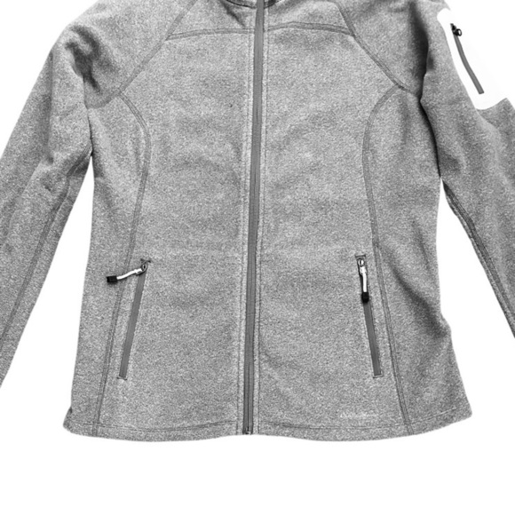 Eddie Bauer First Ascent Fleece Sweater Gorpcore Knit Jacket, Gray, Size M/P - Picture 9 of 16